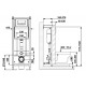 Инсталляция Berges Atom 410 040339 для унитаза c Белой клавишей смыва