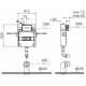 Смывной бачок Vitra V12 762-1740-01 скрытого монтажа без клавиши смыва