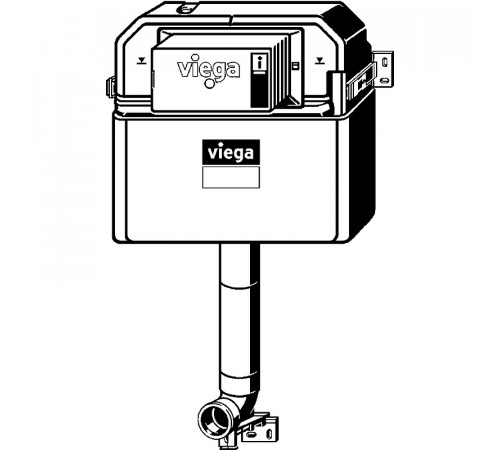 Смывной бачок Viega Prevista Dry 8502 771904 без клавиши смыва