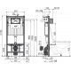 Инсталляция Alcaplast Sadromodul AM101/1120-3:1 RU M70-0001 для унитаза с Белой клавишей смыва