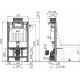 Инсталляция Alcaplast Sadromodul AM118/1000 для унитаза без клавиши смыва