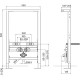 Инсталляция Iddis Profix PROB000i32 для биде Синяя