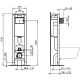 Инсталляция Ideal Standard Prosys E233267 для унитаза без клавиши смыва