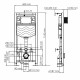 Инсталляция WasserKRAFT Aller 10TLT.010.ME.WH01 для унитаза с Белой клавишей смыва