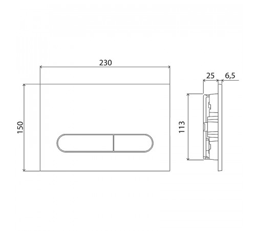 Инсталляция BelBagno BB002-80/BB007-PR-NERO.M с Черной матовой клавишей смыва