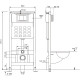 Инсталляция Abber AC0105 для унитаза без клавиши смыва