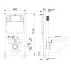 Инсталляция Aquatek Standart 50 INS-0000012 для унитаза без клавиши смыва