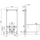 Инсталляция Allen Brau Base 9.30001.20 для биде Синяя