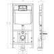 Инсталляция SantiLine SL-03 с Черной матовой клавишей смыва