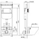 Инсталляция Aquanika Basic ComboFix 10.702.45B.00.00 для унитаза без клавиши смыва