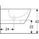 Биде Geberit Smyle Square 500.209.01.1 без крышки