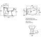 Биде Azzurra Jubilaeum JUBIT000000MBI/(JUB510 bi)*1 Белое