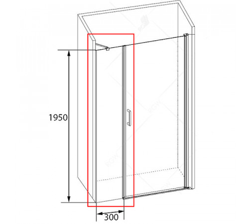 Душевая стенка RGW Z-09 30 06220903-11 профиль Хром стекло прозрачное