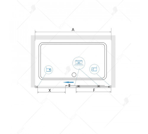 Душевая дверь RGW Classic CL-14 150 32091415-11 профиль Хром стекло прозрачное