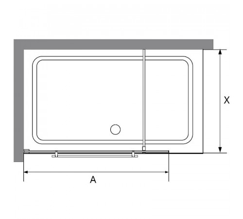 Душевая перегородка RGW Walk In WA-040 120 35104012-11 профиль Хром стекло прозрачное