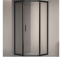 Душевой уголок RGW Passage PA-86B 100x100 38088600-14 профиль Черный стекло прозрачное