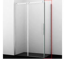 Душевая стенка WasserKRAFT Dinkel 58R06-RP80 / Alme 15R06-RP80 80 58R06-RP80/15R06-RP80 профиль Хром стекло прозрачное