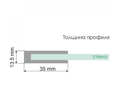 Шторка на ванну WasserKRAFT Leine 110 35P02-110 профиль Хром стекло прозрачное