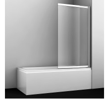 Шторка на ванну WasserKRAFT Main 100 41S02-100RM профиль Хром стекло матовое