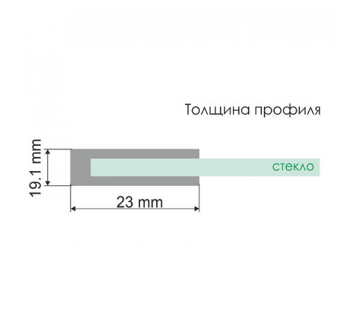 Душевая дверь WasserKRAFT Elbe 120 74P05 профиль Черный матовый стекло прозрачное