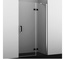 Душевая дверь WasserKRAFT Aller 120 R 10H05RBLACK MATT профиль Хром матовый стекло прозрачное