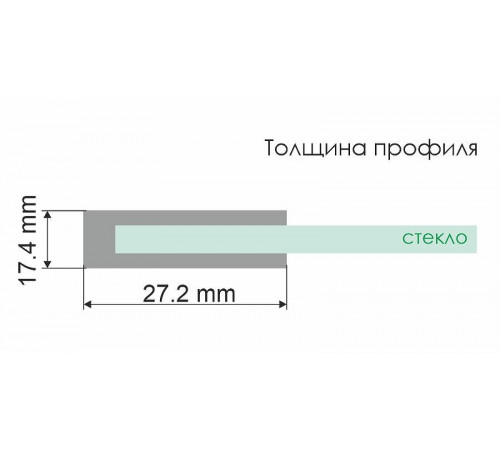 Душевая перегородка WasserKRAFT Glan 90 66W39 профиль Черный матовый стекло прозрачное