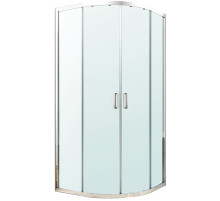 Душевой уголок Berges Solo R 80х80 061101 профиль Хром сильвер стекло прозрачное