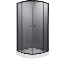 Душевой уголок Niagara Eco 90x90 NG-007-14T профиль Черный стекло тонированное