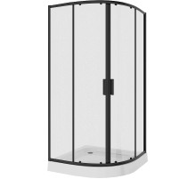 Душевой уголок Niagara Nova 80х80 NG-6886-08 BLACK профиль Черный стекло прозрачное