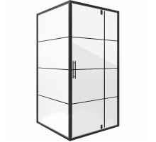 Душевой уголок Niagara Nova 90х90 NG-0290-08 BLACK профиль Черный стекло прозрачное
