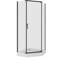 Душевой уголок Niagara Nova NG-6805-08 BLACK 90х90 профиль Черный стекло прозрачное