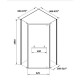 Душевой уголок Ceruttispa Chika 100x100 ZP101B профиль Черный матовый стекло прозрачное