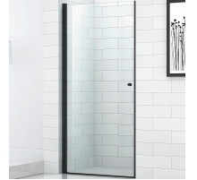 Душевая дверь Cezares Eco 80 ECO-O-B-1-80-C-NERO профиль Черный матовый стекло прозрачное