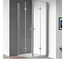 Душевой уголок Cezares Eco 80x90 ECO-O-ASH-2-80/90-C-Cr профиль Хром стекло прозрачное