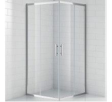 Душевой уголок Cezares Eco 100x100 ECO-O-A-2-100-C-Cr профиль Хром стекло прозрачное