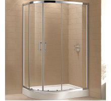 Душевой уголок Cezares Eco 120x100 ECO-O-RH-2-120/100-C-Cr профиль Хром стекло прозрачное