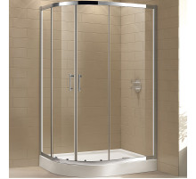 Душевой уголок Cezares Eco 100х80 ECO-O-RH-2-100/80-C-Cr профиль Хром стекло прозрачное