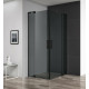 Душевой уголок Cezares Slider 100x110 SLIDER-AH-2-90/100-100/110-GRIGIO-NERO профиль Черный матовый стекло тонированное