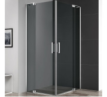 Душевой уголок Cezares Slider 110x80 SLIDER-AH-2-70/80-100/110-GRIGIO-Cr профиль Хром стекло тонированное