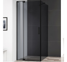 Душевой уголок Cezares Slider 80x80 SLIDER-AH-1-80-70/80-GRIGIO-NERO профиль Черный матовый стекло серое