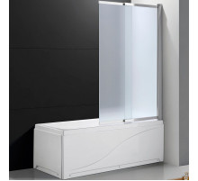 Шторка на ванну Cezares Slider 100 SLIDER-VF-11-100/150-P-Cr профиль Хром стекло рифленое