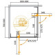 Душевой уголок Cezares Slider 90x80 SLIDER-AH-2-70/80-80/90-BR-NERO профиль Черный матовый стекло бронзовое