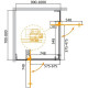 Душевой уголок Cezares Slider 100x80 SLIDER-AH-2-70/80-90/100-BR-Cr профиль Хром стекло бронзовое