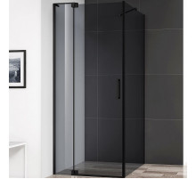 Душевой уголок Cezares Slider 110x100 SLIDER-AH-1-100-100/110-GRIGIO-NERO профиль Черный матовый стекло тонированное
