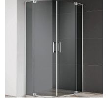 Душевой уголок Cezares Slider 100x100 SLIDER-R-2-90/100-GRIGIO-Cr профиль Хром стекло серое