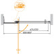 Душевая дверь Cezares Slider 90 SLIDER-B-1-80/90-BR-Cr профиль Хром стекло бронзовое