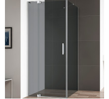 Душевой уголок Cezares Slider 80x90 SLIDER-AH-1-90-70/80-GRIGIO-Cr профиль Хром стекло серое