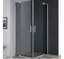 Душевой уголок Cezares Slider 90x90 SLIDER-A-2-80/90-GRIGIO-Cr профиль Хром стекло серое