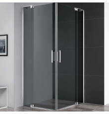 Душевой уголок Cezares Slider 90x90 SLIDER-A-2-80/90-GRIGIO-Cr профиль Хром стекло серое