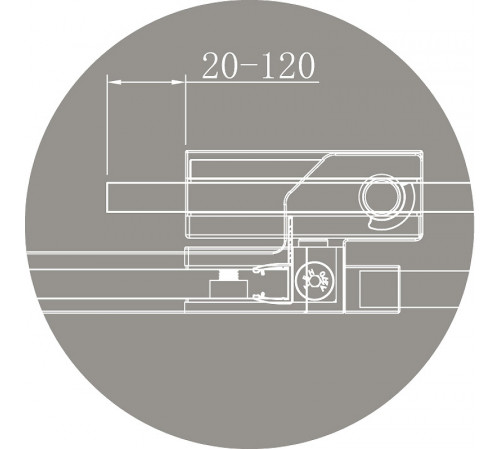 Душевой уголок Cezares Silder 90х90 SLIDER-A-2-80/90-C-Cr профиль Хром стекло прозрачное